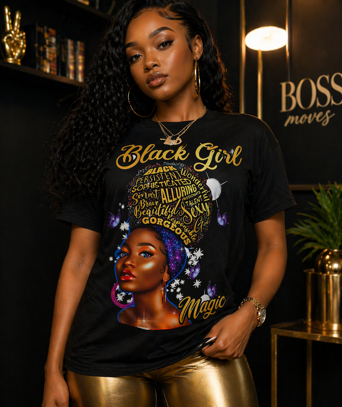 Black Girl Magic T-Shirt — Afrocentric Empowerment Graphic Tee