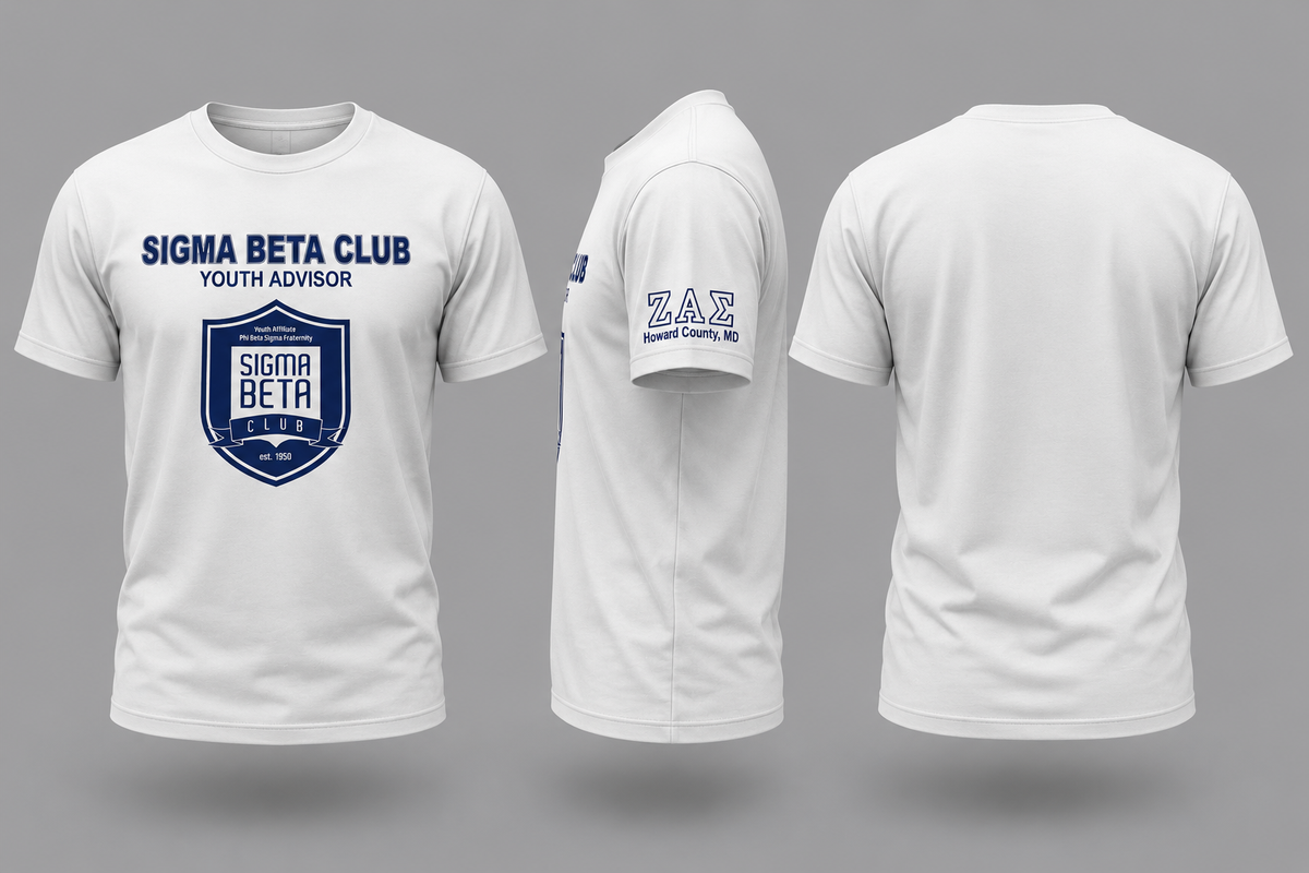 Sigma Beta Club Advisor T shirt