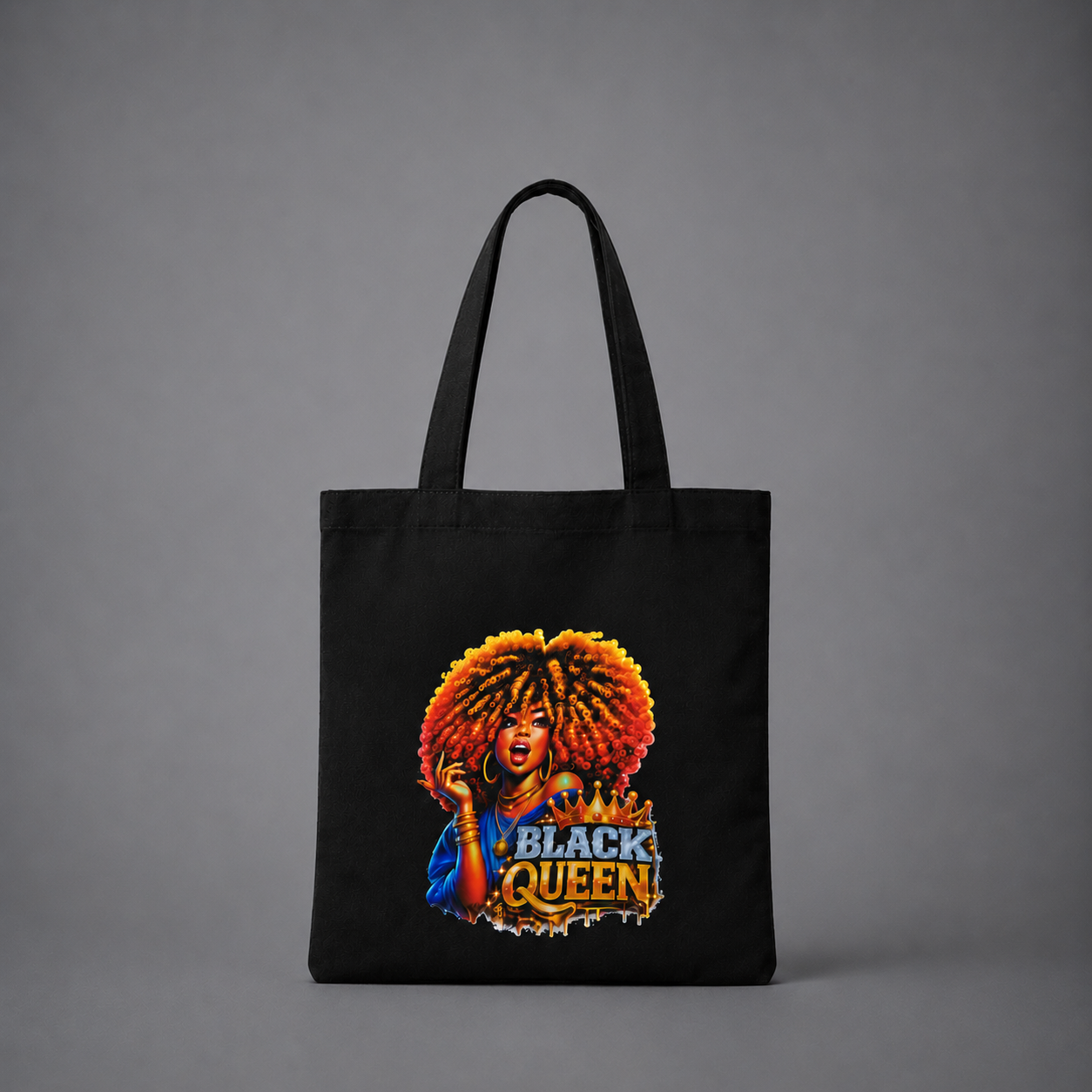 Black Queen tee and tote set